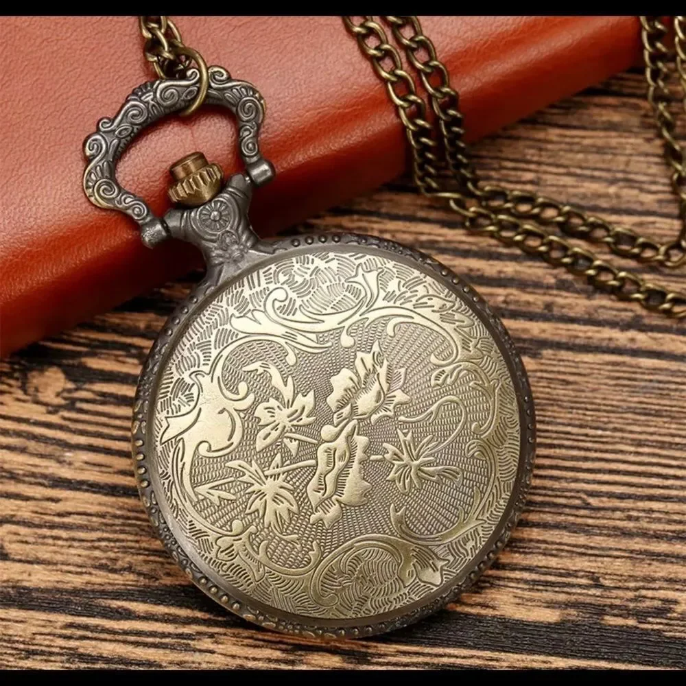 Wolf Quartz Pocket Watch Bronze‎